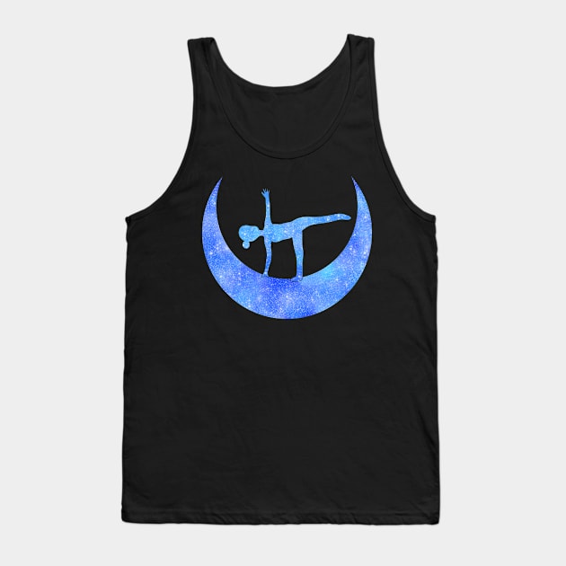 Half Moon Yoga Pose Tank Top by RocksNMills